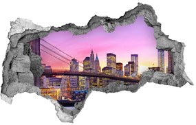 Fototapeta diera na stenu 3D Manhattan new york city nd-b-88002483