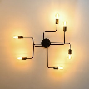 LED Prisadený luster TUBE 6xE27/15W/230V