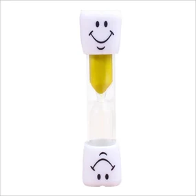 LEAN TOYS Súprava presýpacích hodín - farebný smajlík, 5 kusov