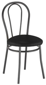 Stolička TULIPAN black V04 čierna