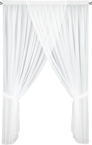 ZÁCLONA NA PÁSKE CAROLINE 400X250 CM BIELA