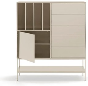 Krémová skrinka 120x140x45 cm Platt – Teulat