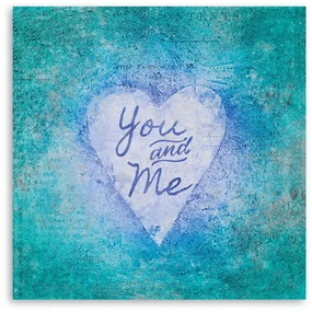 Gario Obraz na plátne Nápis Blue You and Me - Andrea Haase Rozmery: 50 x 50 cm