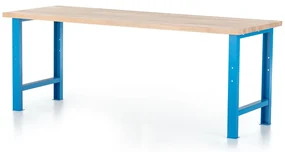 Dielenský stôl Basic 220 x 80 cm, modrá