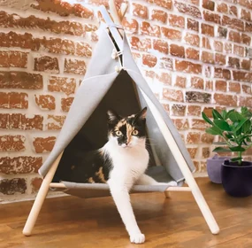 Bestent TeePee stan pre zvieratá 40x40cm Wooden Hut