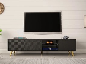 TV stolík 175 Asporiz 01, Farba: čierna