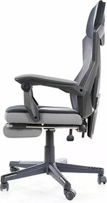 SI Otočná stolička Q-939 čierna - sivá