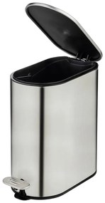 Pedálový odpadkový kôš z nehrdzavejúcej ocele v matne striebornej farbe 5 l Collungo – Wenko