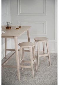 Barová stolička z dubového dreva v prírodnej farbe (výška sedadla 65 cm) Austin – Rowico