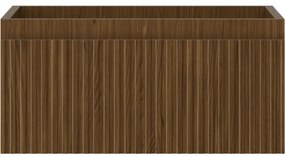 Mexen Rivel, kúpeľňová skrinka 50 cm, 1 zásuvka, drážkovaná, orech, 91A20-05023-1-BF86