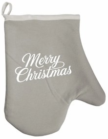 Vianočná kuchynská rukavica Merrymas EMI, sivá