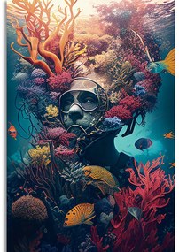 Obraz surrealistický potápač