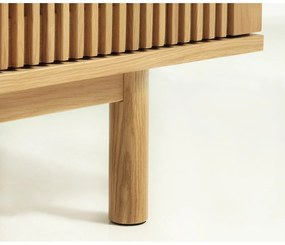 Nízka komoda v dekore duba v prírodnej farbe 143x70 cm Tiber – Unique Furniture