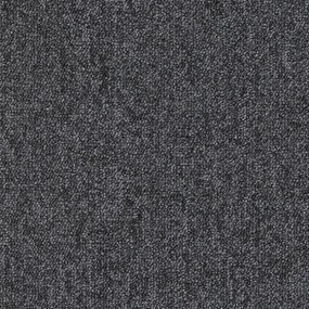 ITC, Metrážny koberec e-blitz 99, na mieru, šíře 4m, šedá, ab (mriežka), chodba / predsieň