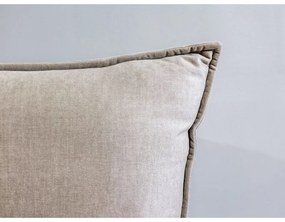 Béžová zamatová čalúnená dvojlôžková posteľ s úložným priestorom s roštom 160x200 cm Jade - Bobochic Paris