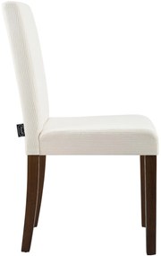 Sada 2 ks jedálenských stoličiek Ina látka cord, antik tmavá - krémová