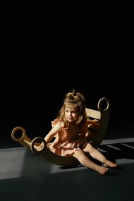 Montessori drevená hojdačka prírodná S Prírodná