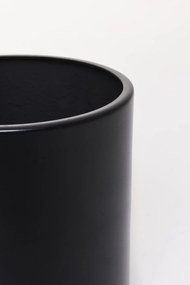 Okrúhly kvetináč NEW RONDO, hliník, 25x25 cm, čierny mat