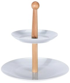 Porcelánový servírovací podnos Rebeca, 24x27 cm