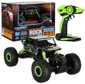 KIK RC Rock Crawler 1:18 terénne auto 4x4, zelené