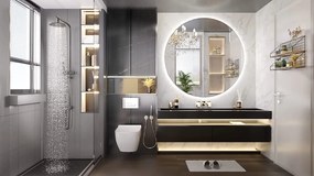 Okrúhle zrkadlo SMART 60 cm - s LED podsvietením a vyhrievaním