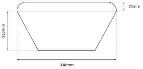 Stropné LED svietidlo Nemo, 1x LED 17w, (biely PVC), b