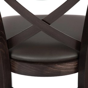 XTON 04 SG UP AMERICAN WALNUT DREVENÁ BAROVÁ STOLIČKA S PODSEDÁKOM brown
