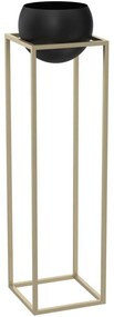 Luminex Kovový kvetináč 111,3x29 cm zlatá 9009