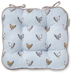 Modrý bavlnený vankúš na sedenie Cooksmart ® Farmers Kitchen