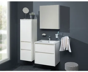 Mereo, Mereo Opto, kúpeľňová skrinka 81 cm, Multidecor, Arktická sivá, MER-CN991SARS1