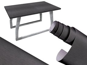 Fólia v rolke metalická kartáčovaná grafitová 1,52x30m