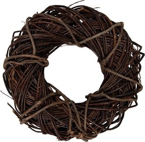 Prírodný hnedý prútený rustikálny veniec S - Ø 30*8 cm