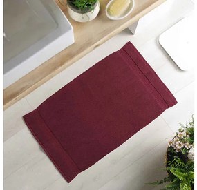 Bavlnený kúpeľňový koberec Colors &#8211; Burgundy 50&#215;85