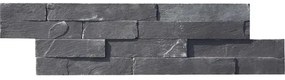 Obkladový kameň SCHIEFER bridlica čierna 10x40 cm