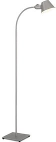 Brilo - Flexibilná stojacia lampa 1xE27/10W/230V strieborná