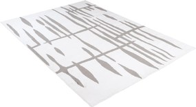 TA Koberec T967A WHITE CHEAP PP CRM Biely Obdĺžnikový Rozmer: 120x170 cm