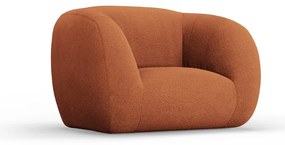 Oranžové kreslo z textílie buklé Essen – Cosmopolitan Design