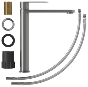 BATH DELUXE 28-027-02-73-02 - Umývadlová batéria TARNBY 27,3 cm práškově šedá