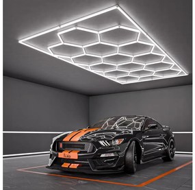 LED stropné svietidlo LED/696W/85-265V 6500K 484x243 cm CRI 90 IP54 biela