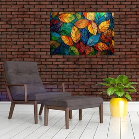 Obraz - Mozaika z listov (90x60 cm)