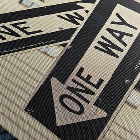 Obraz - New York ONE WAY (90x60 cm)