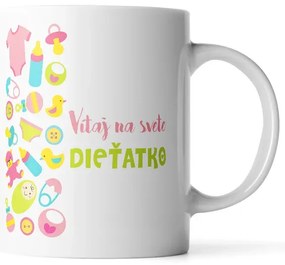 Sablio Hrnček Vitaj na svete, bábätko - 890 ml - XXL