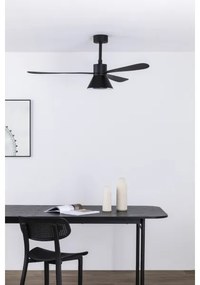 FARO 33761WT-23-LED Stmievateľný ventilátor AMELIA L CONE LED/20W/230V čierny pr.132 cm WT +DO