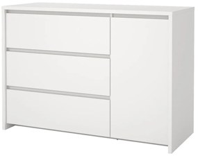 Biela komoda 119x84x48 cm Next – Tvilum