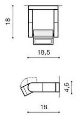 Azzardo AZ2132 - LED Vonkajšie nástenné svietidlo FRAME LED/8W/230V IP54