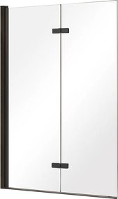 Besco Vaňová zástena LUMIX BLACK 100145 (100x145 cm | Transparent)