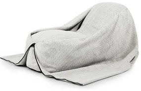 Krémový menčestrový detský sedací vak Cocoon 120 – SLOWDOWN