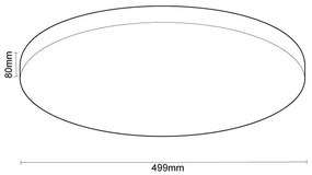 LED Stmievateľné stropné svietidlo s hlasovým ovládaním OPAL LED/48W/230V + DO