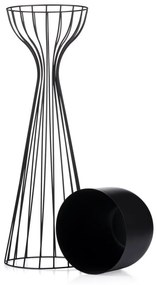 Kvetináč na stojane LOFT V 68 cm čierny