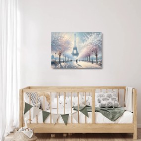 Sklenený obraz - Maľba z Paríža (70x50 cm)